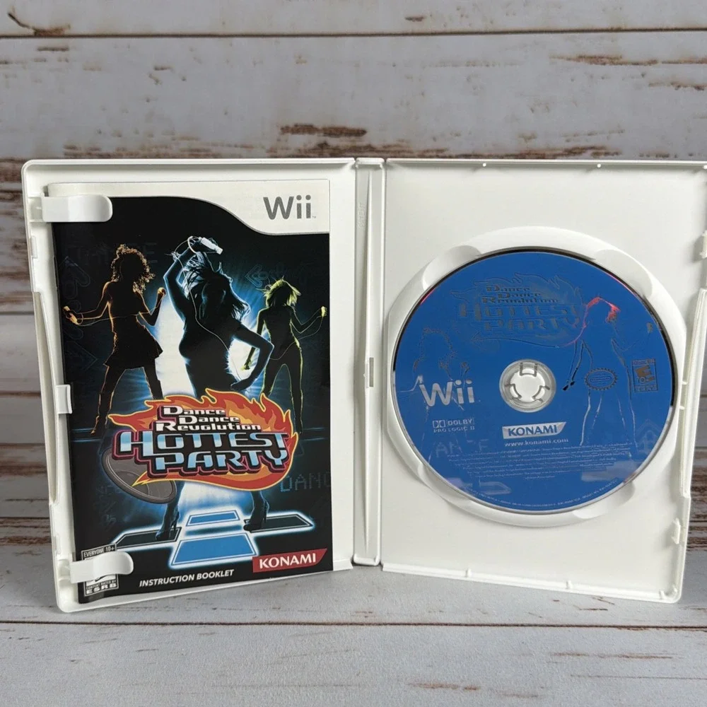 DDR Hottest Party Wii 2007 Dance Game With Manual Tested Cleaned